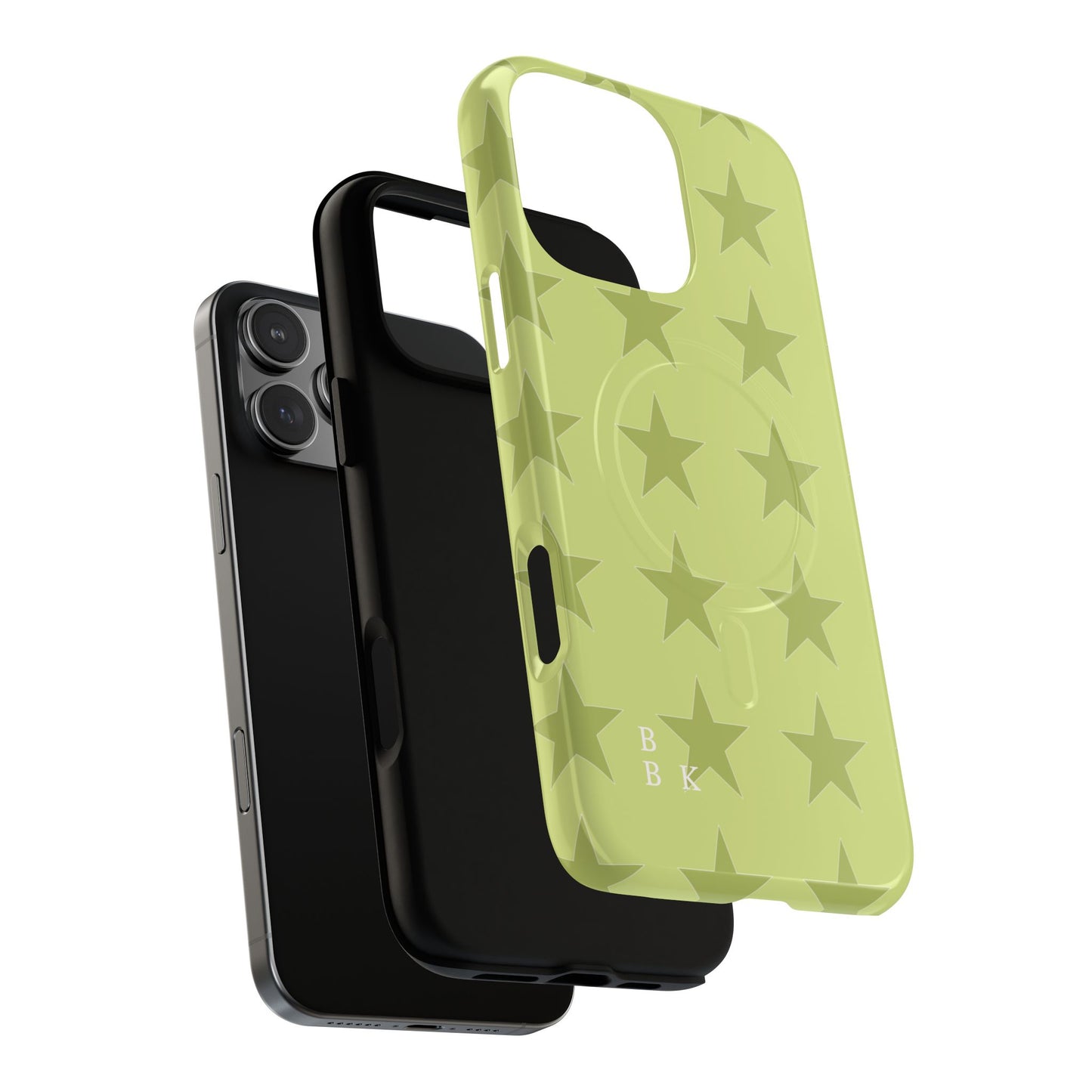 Olive Star Pattern Tough Magnetic Phone Case — Slim Protective iPhone Cover