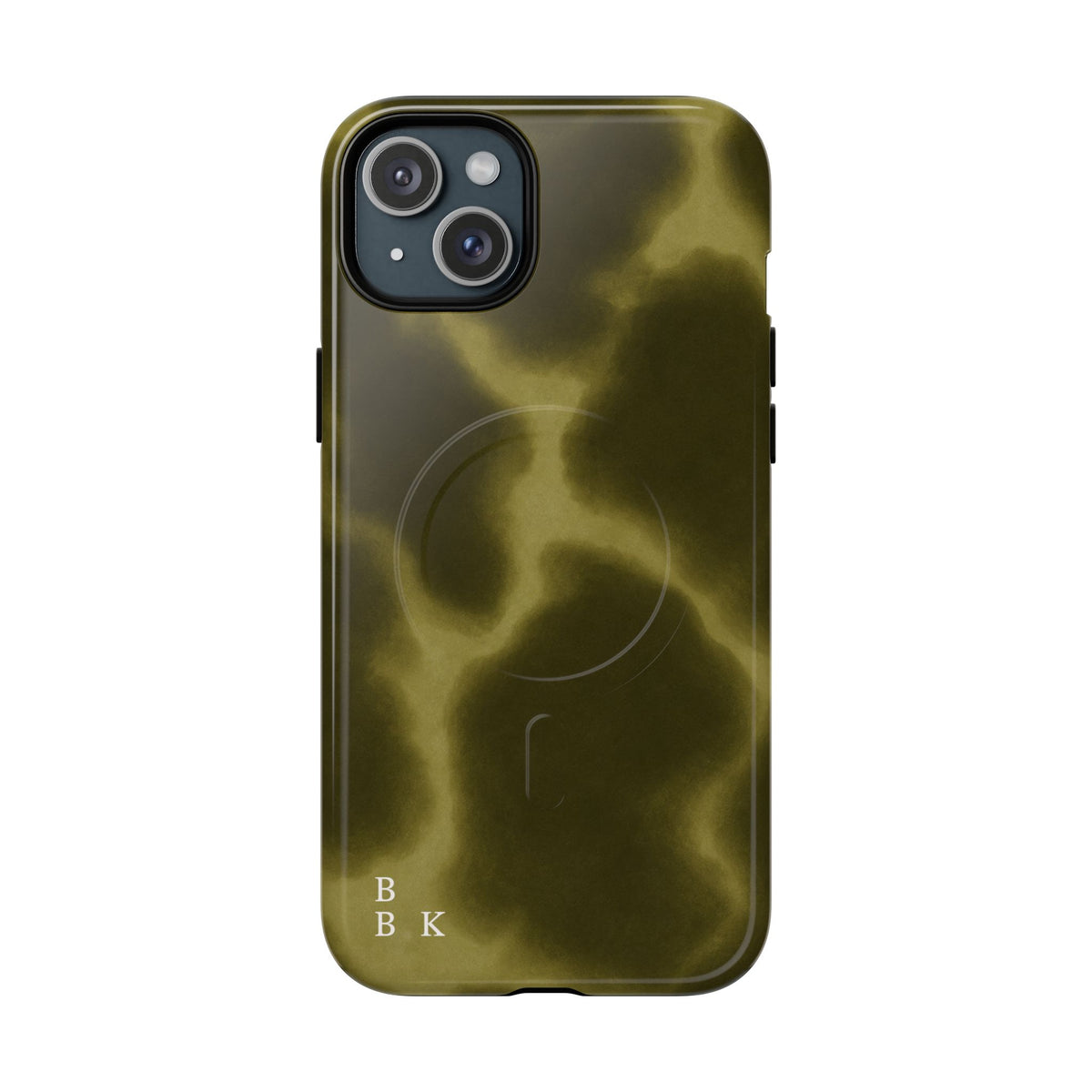 Olive Smoke Magnetic Phone Case — Tough Protective MagSafe-Compatible Cover