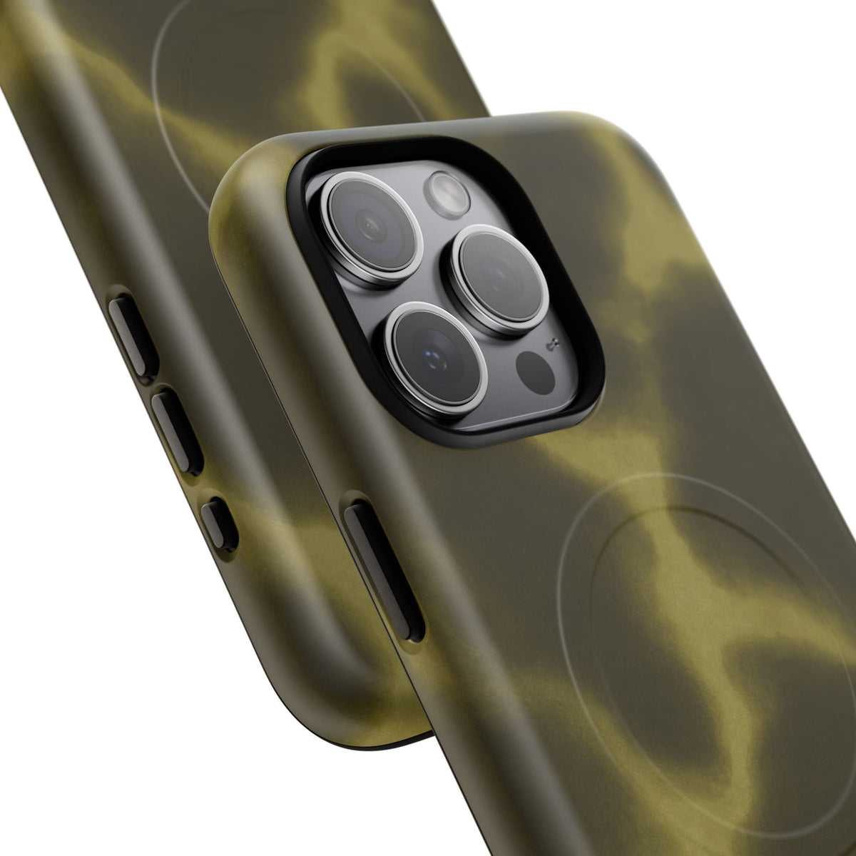 Olive Smoke Magnetic Phone Case — Tough Protective MagSafe-Compatible Cover