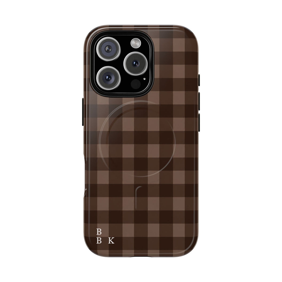 Brown Buffalo Plaid Tough Magnetic Phone Case