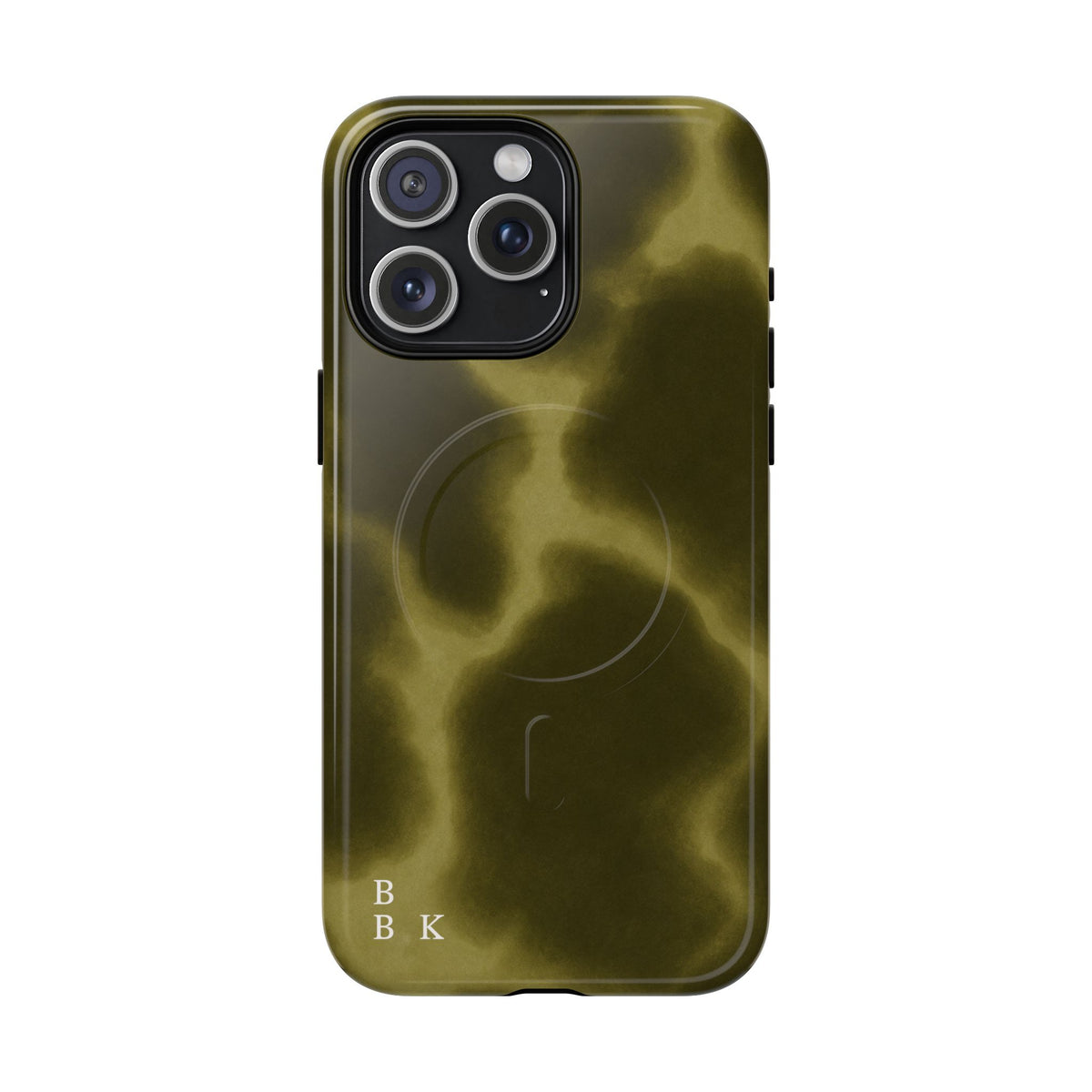 Olive Smoke Magnetic Phone Case — Tough Protective MagSafe-Compatible Cover