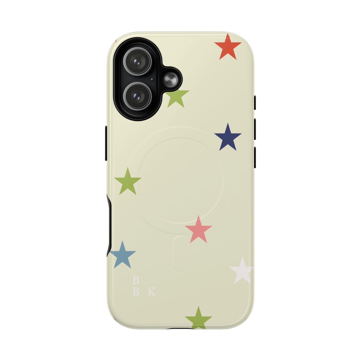 Magnetic Tough Phone Case — Colorful Star Pattern Protective iPhone Cover