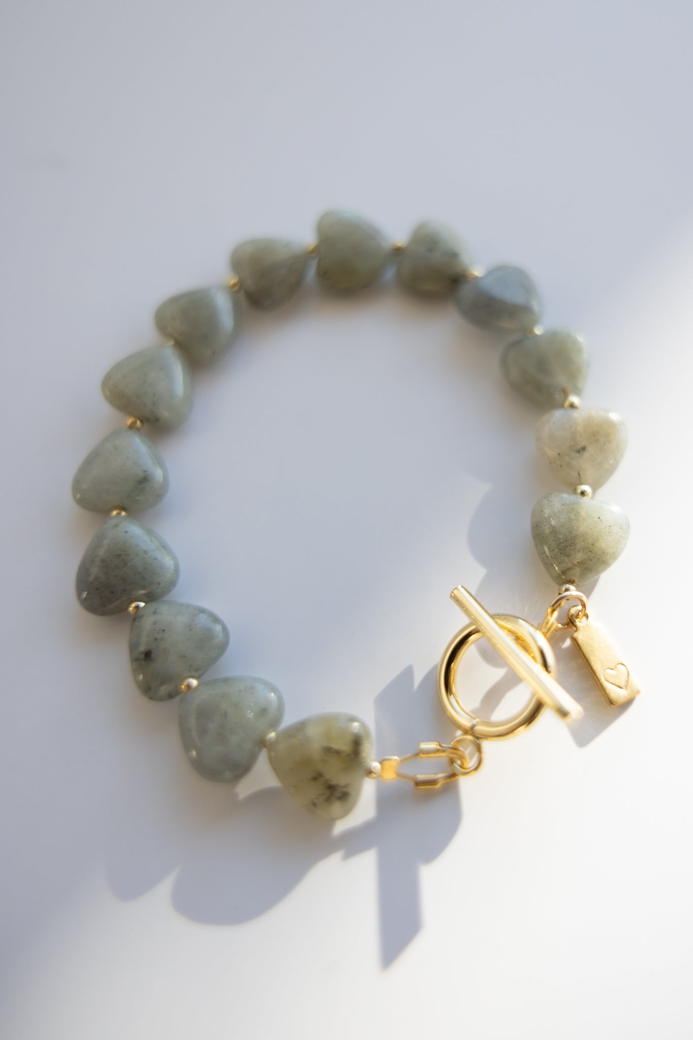 Labradorite Heart Bracelet