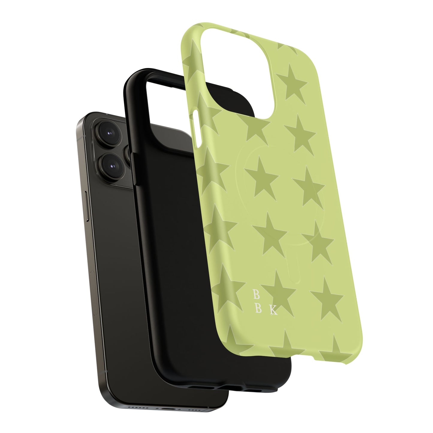 Olive Star Pattern Tough Magnetic Phone Case — Slim Protective iPhone Cover