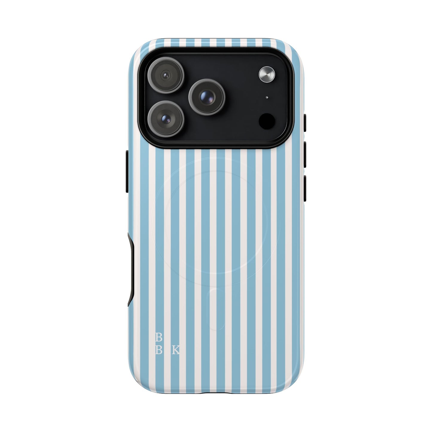 MagSafe Phone Case — Blue Vertical Stripe Tough Magnetic Protective Cover