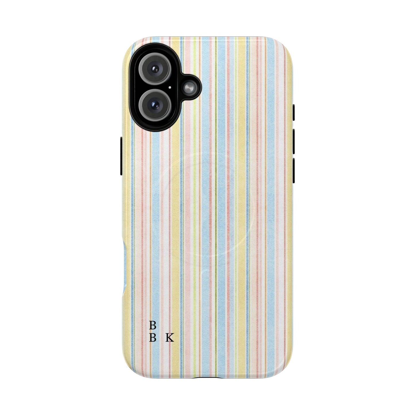 Striped Pastel Phone Case — Tough Magnetic Protection