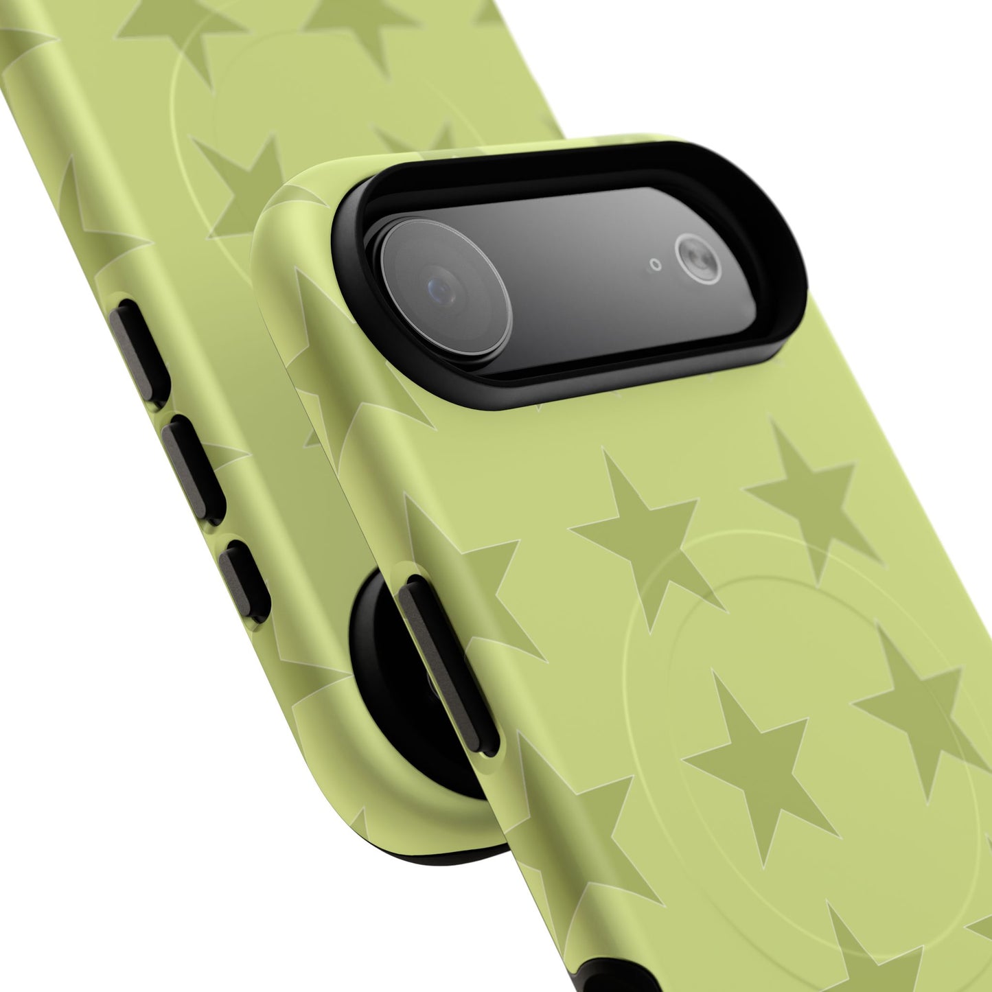 Olive Star Pattern Tough Magnetic Phone Case — Slim Protective iPhone Cover
