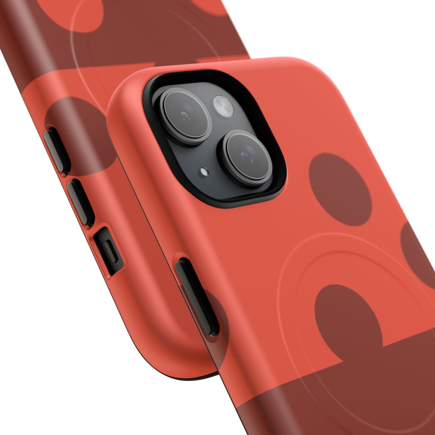 Red Polka Dot Magnetic Tough Case — Protective Phone Cover with MagSafe