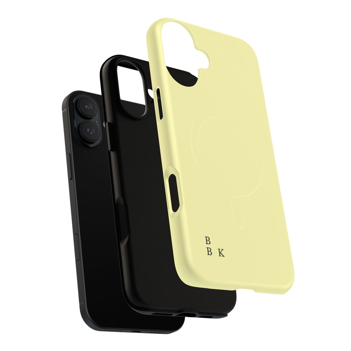 MagSafe Tough Phone Case — Slim Magnetic Protective Case (Pastel Yellow)