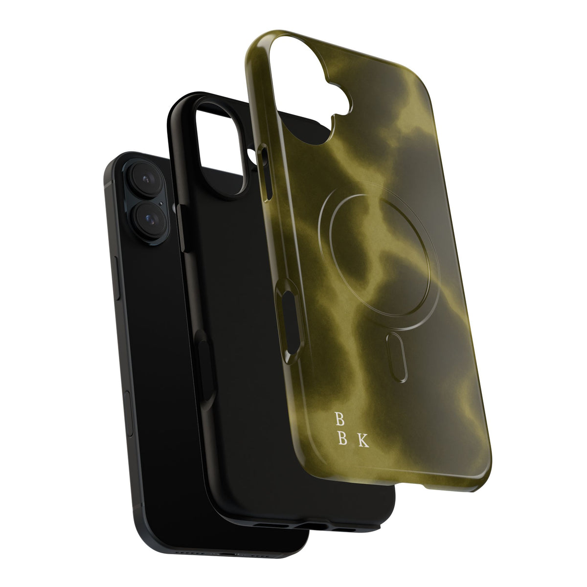 Olive Smoke Magnetic Phone Case — Tough Protective MagSafe-Compatible Cover