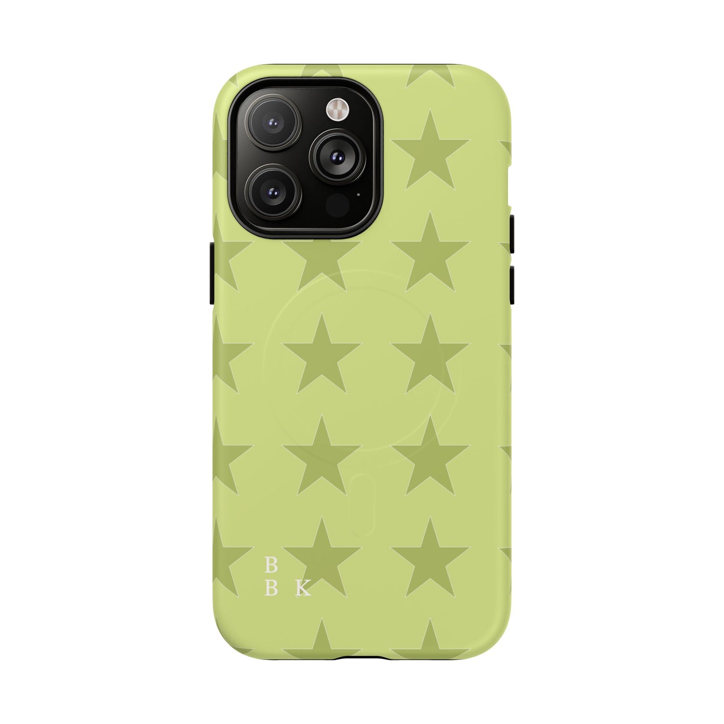 Olive Star Pattern Tough Magnetic Phone Case — Slim Protective iPhone Cover