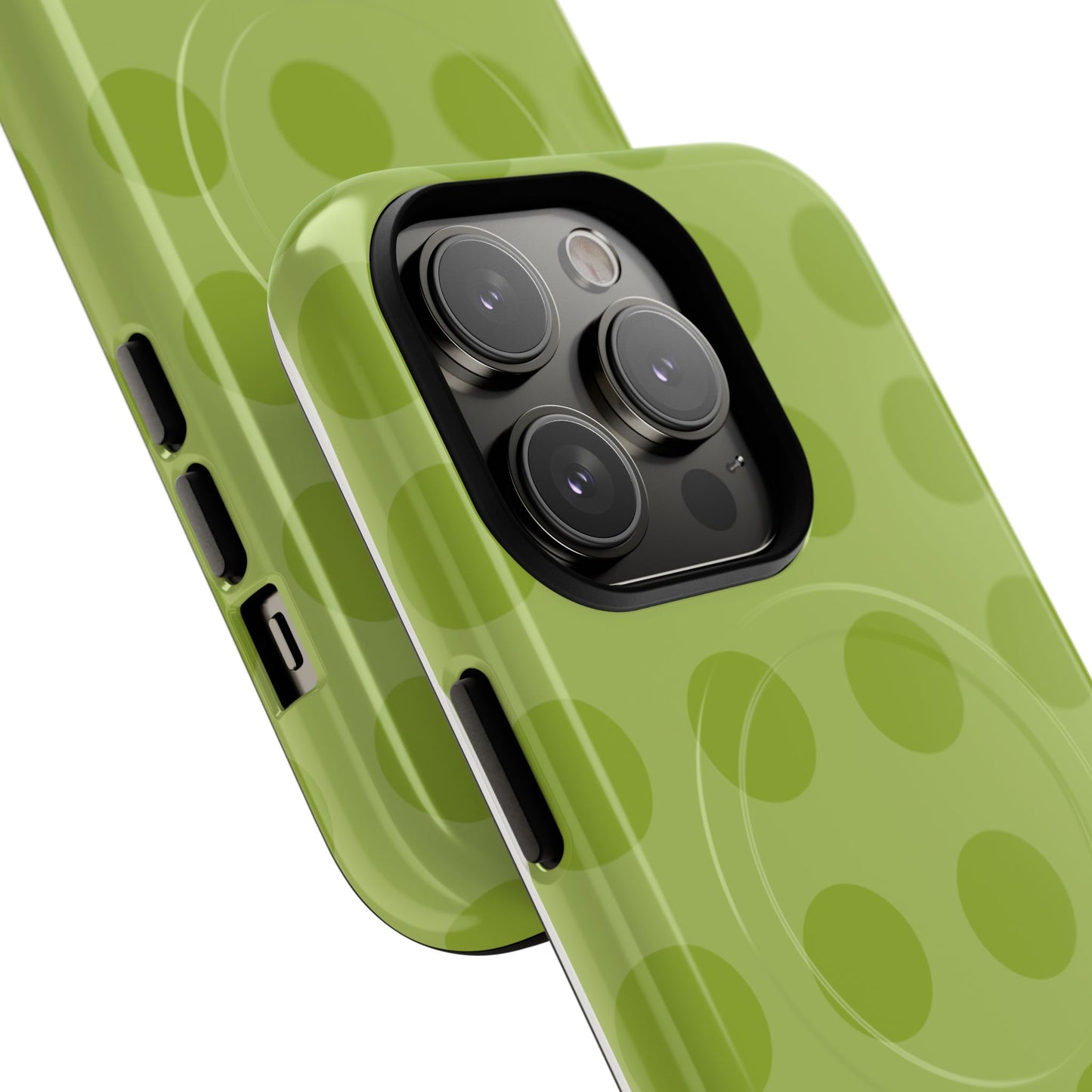 Green Polka Dot Tough Magnetic Phone Case — Slim Magnetic Protective Cover