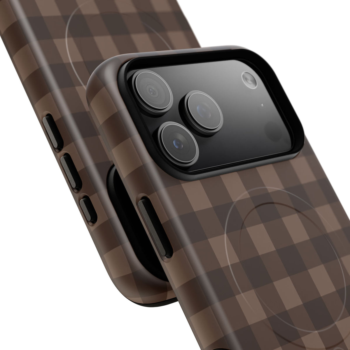 Brown Buffalo Plaid Tough Magnetic Phone Case