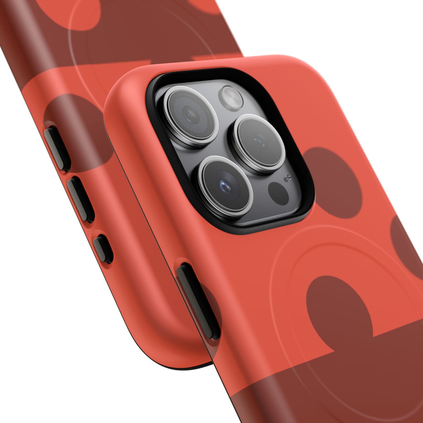 Red Polka Dot Magnetic Tough Case — Protective Phone Cover with MagSafe
