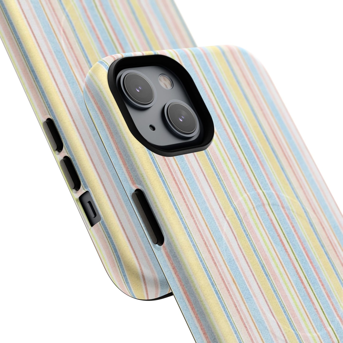 Striped Pastel Phone Case — Tough Magnetic Protection