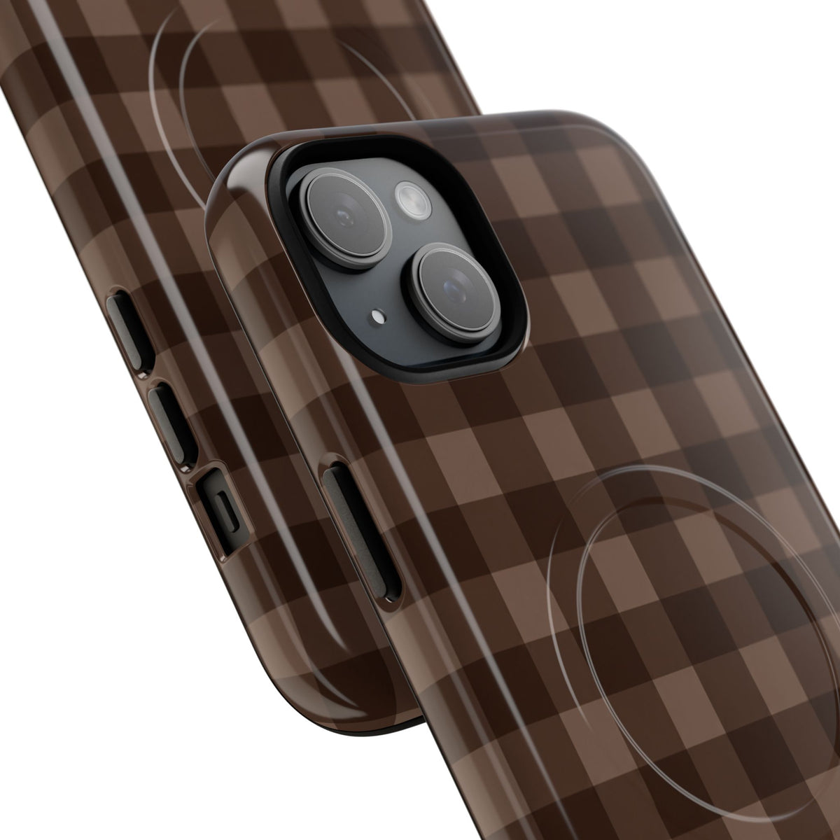 Brown Buffalo Plaid Tough Magnetic Phone Case