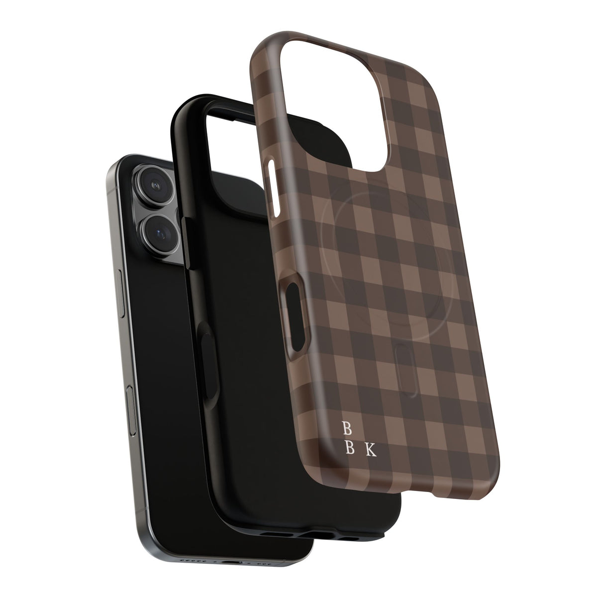 Brown Buffalo Plaid Tough Magnetic Phone Case