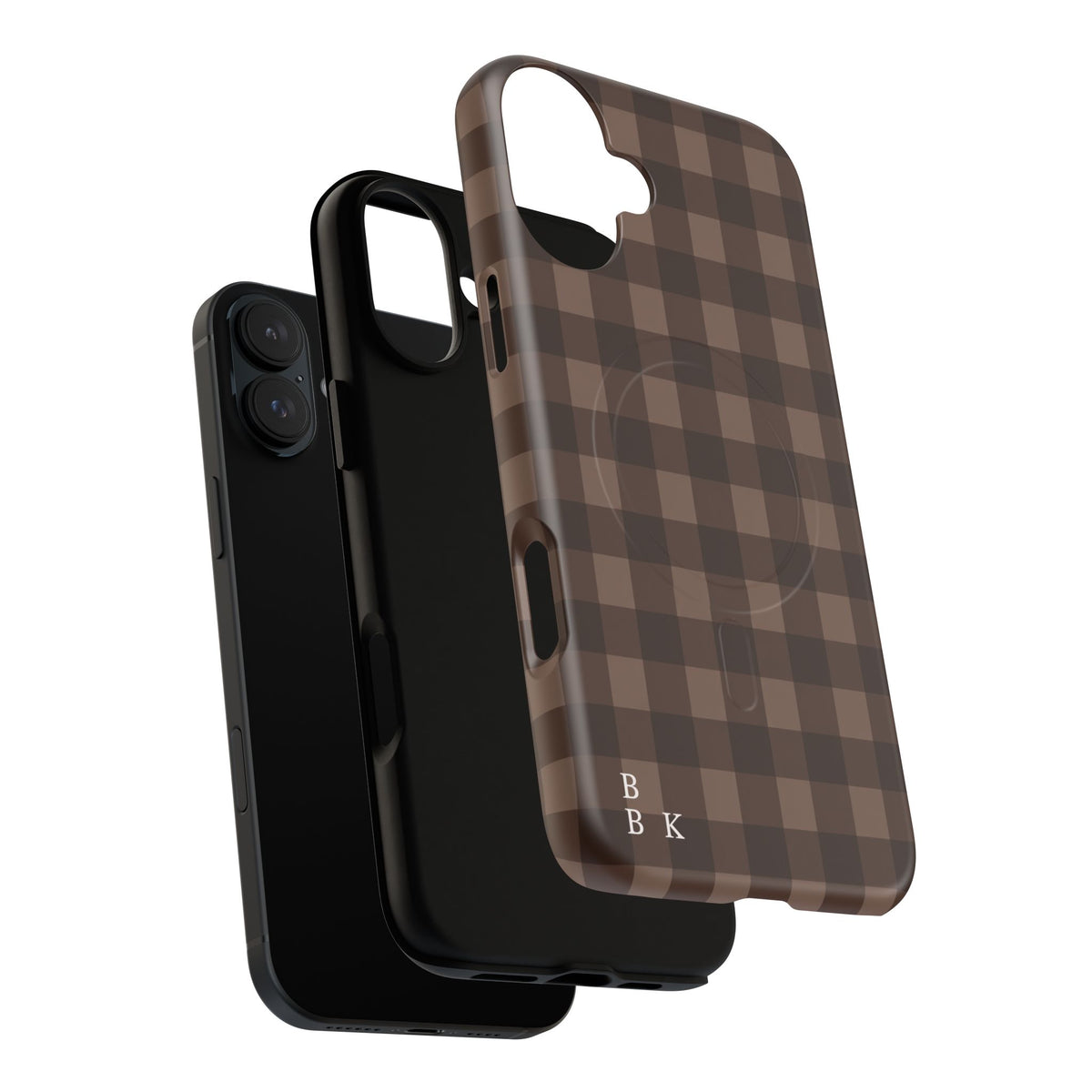 Brown Buffalo Plaid Tough Magnetic Phone Case