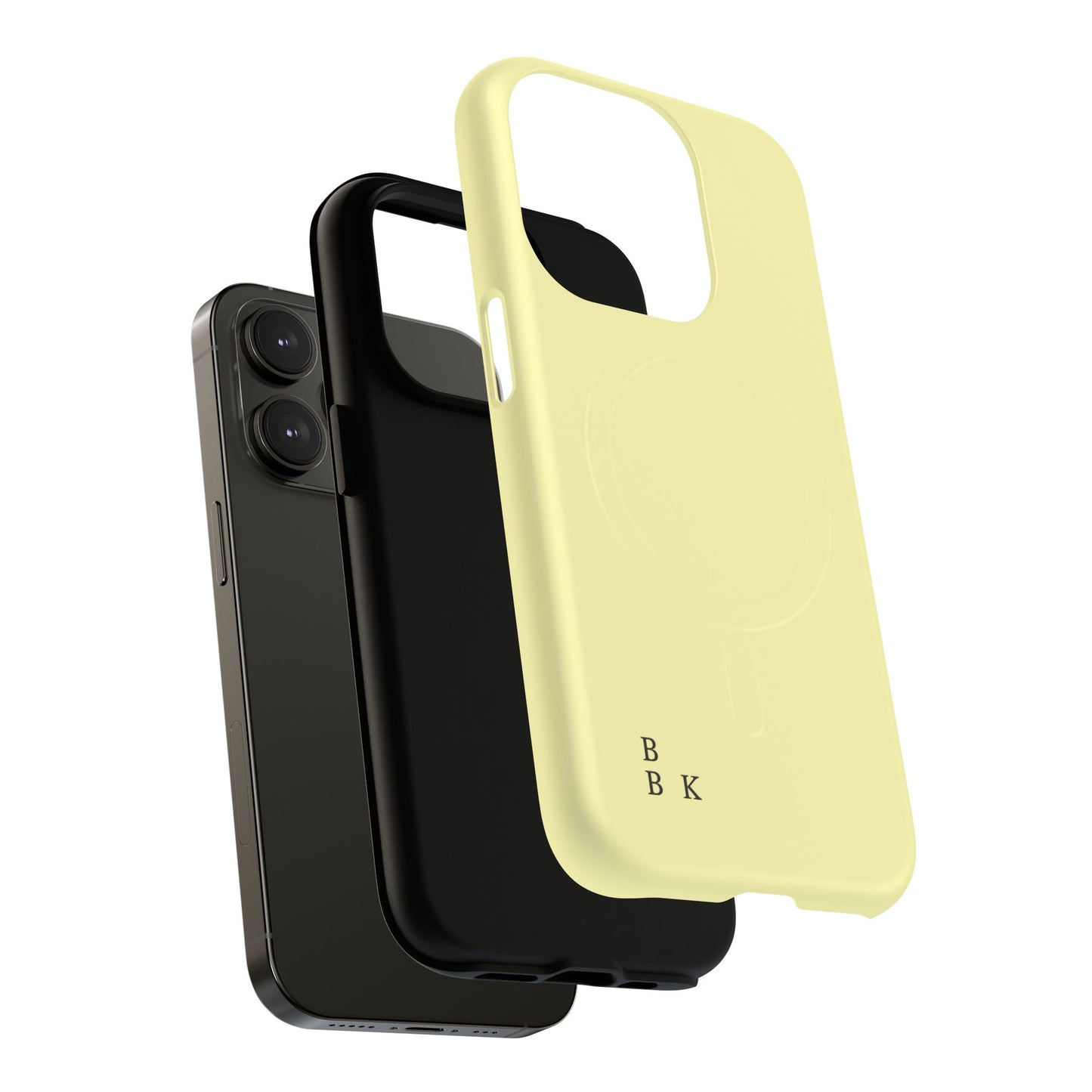MagSafe Tough Phone Case — Slim Magnetic Protective Case (Pastel Yellow)