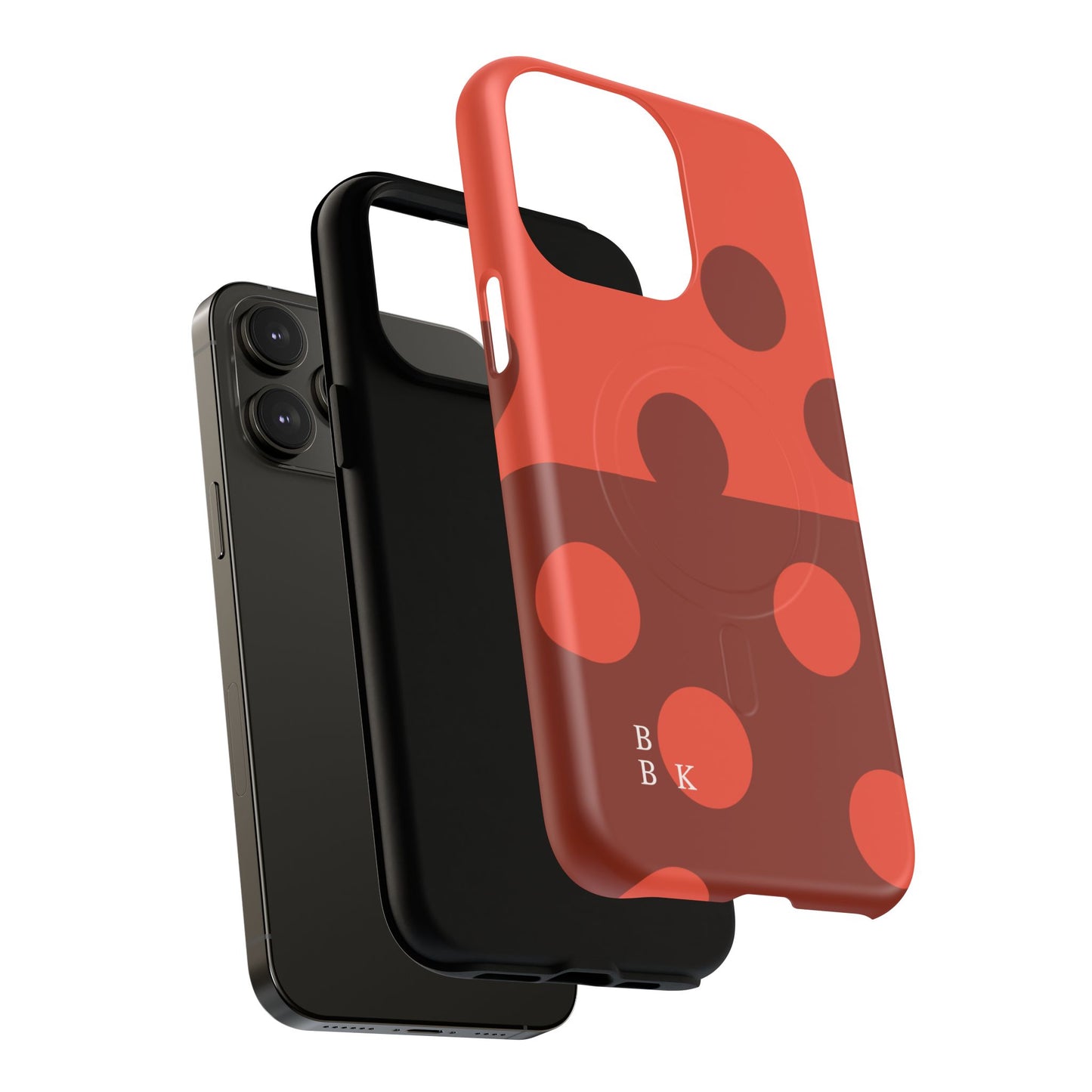 Red Polka Dot Magnetic Tough Case — Protective Phone Cover with MagSafe