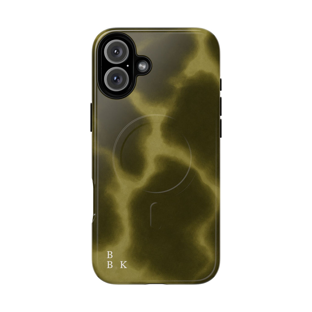 Olive Smoke Magnetic Phone Case — Tough Protective MagSafe-Compatible Cover