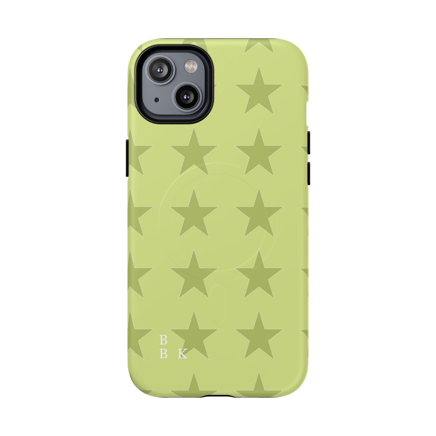 Olive Star Pattern Tough Magnetic Phone Case — Slim Protective iPhone Cover
