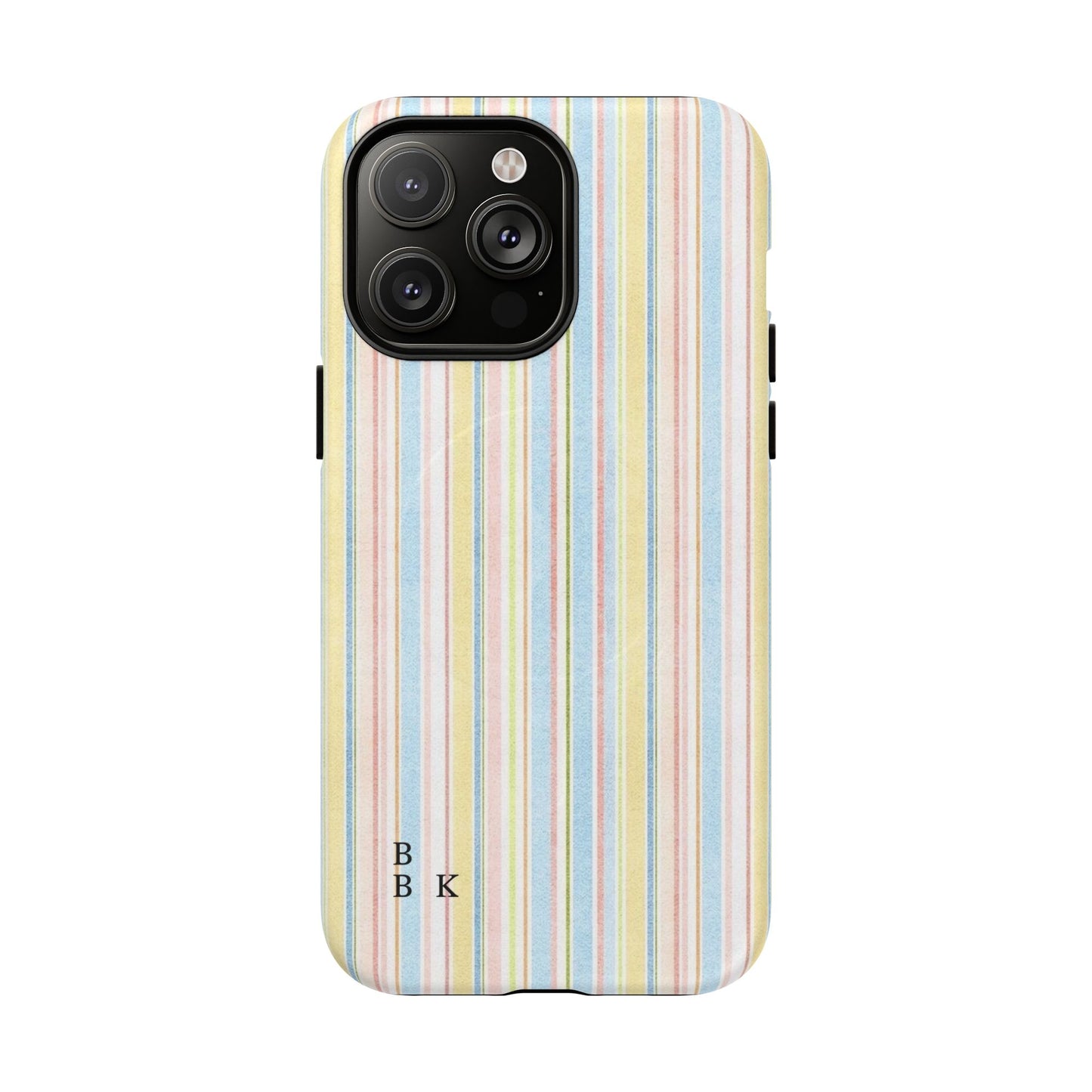 Striped Pastel Phone Case — Tough Magnetic Protection