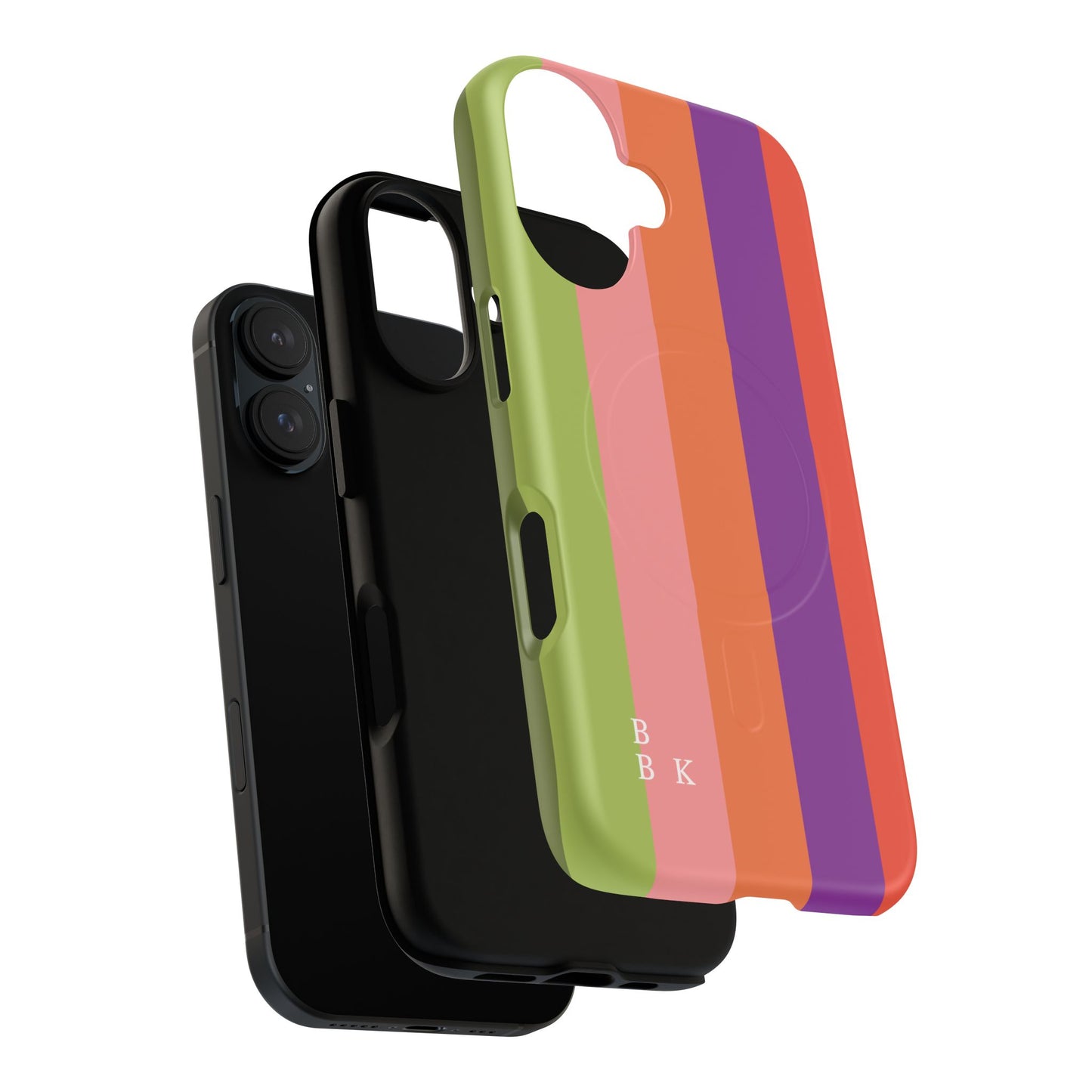 Bold Retro Stripe Magnetic Phone Case — Tough Protective iPhone Cover