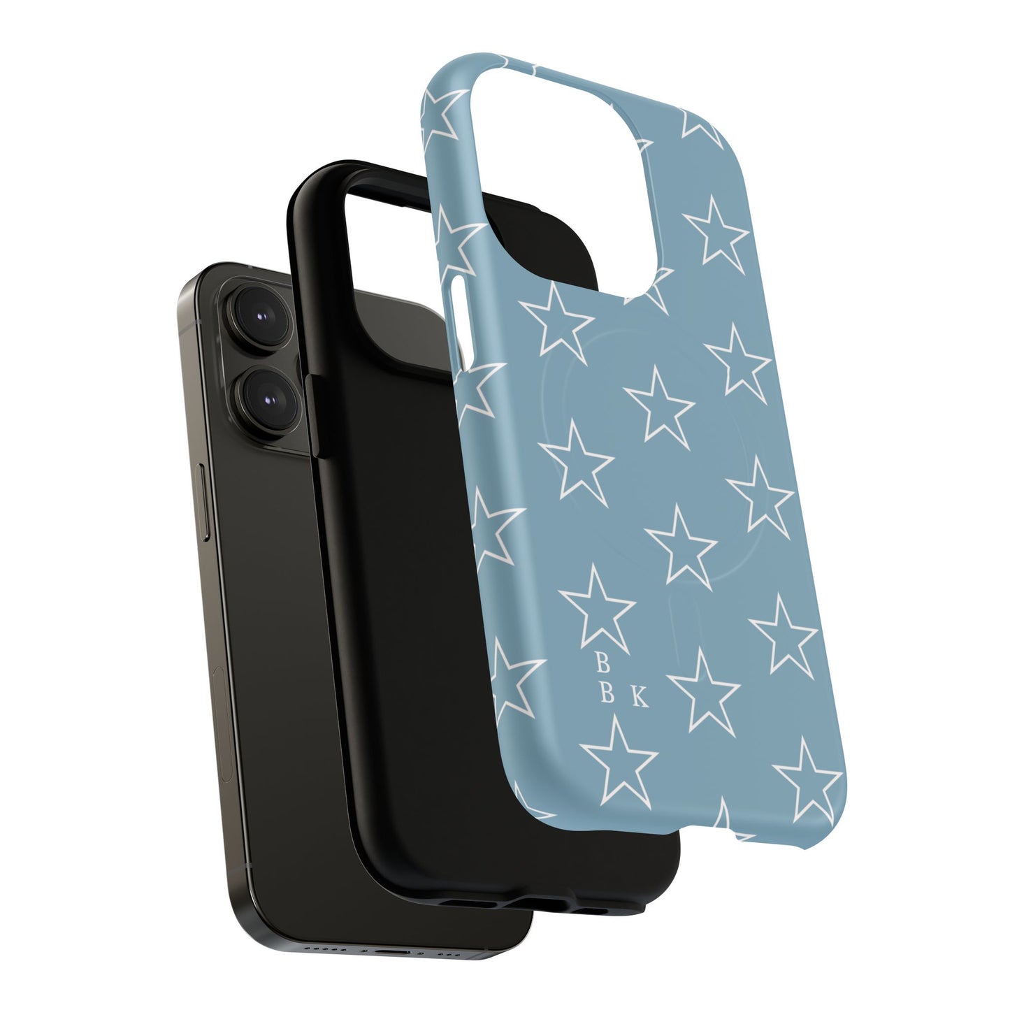 Blue Star Pattern Magnetic Phone Case — Tough Protective iPhone Cover