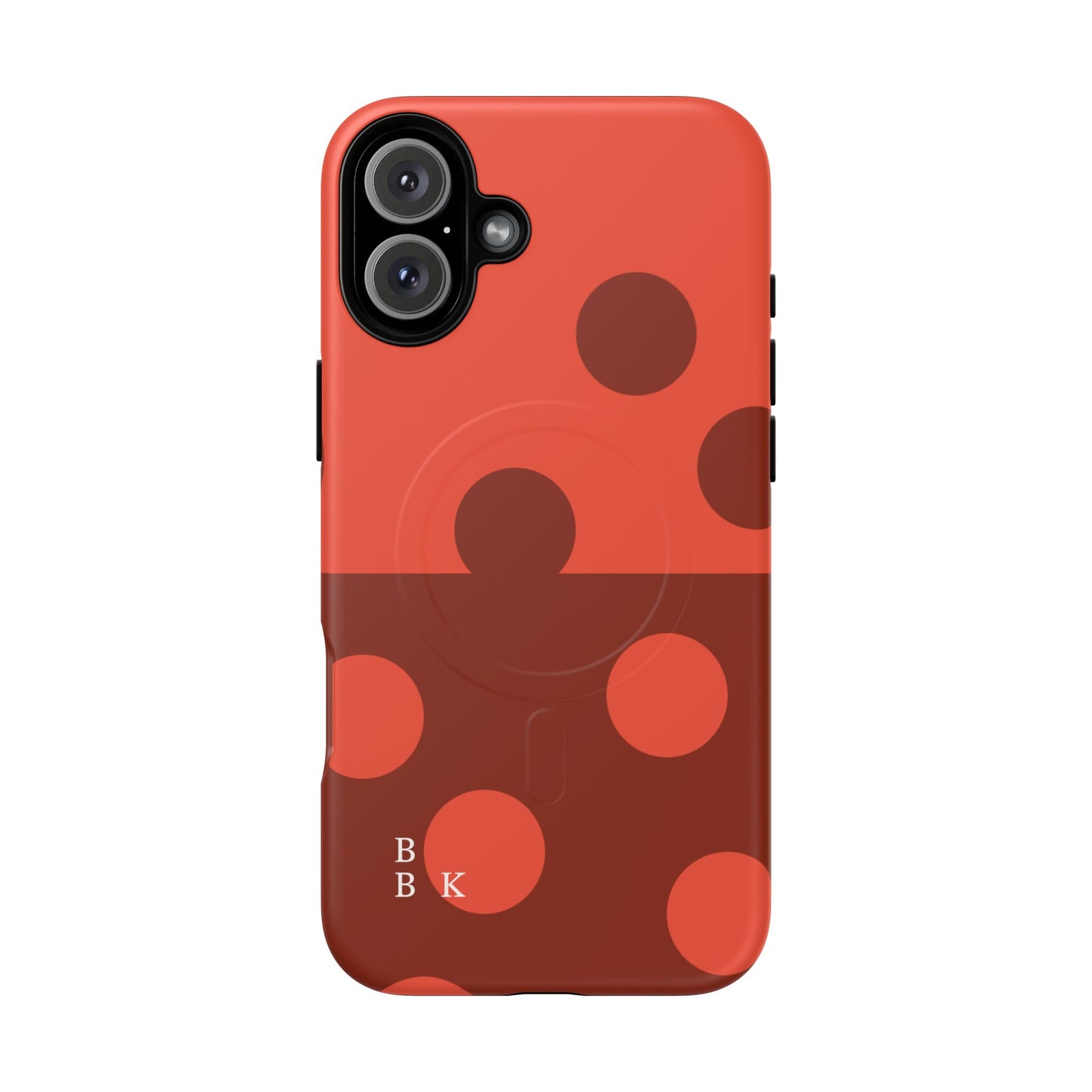 Red Polka Dot Magnetic Tough Case — Protective Phone Cover with MagSafe