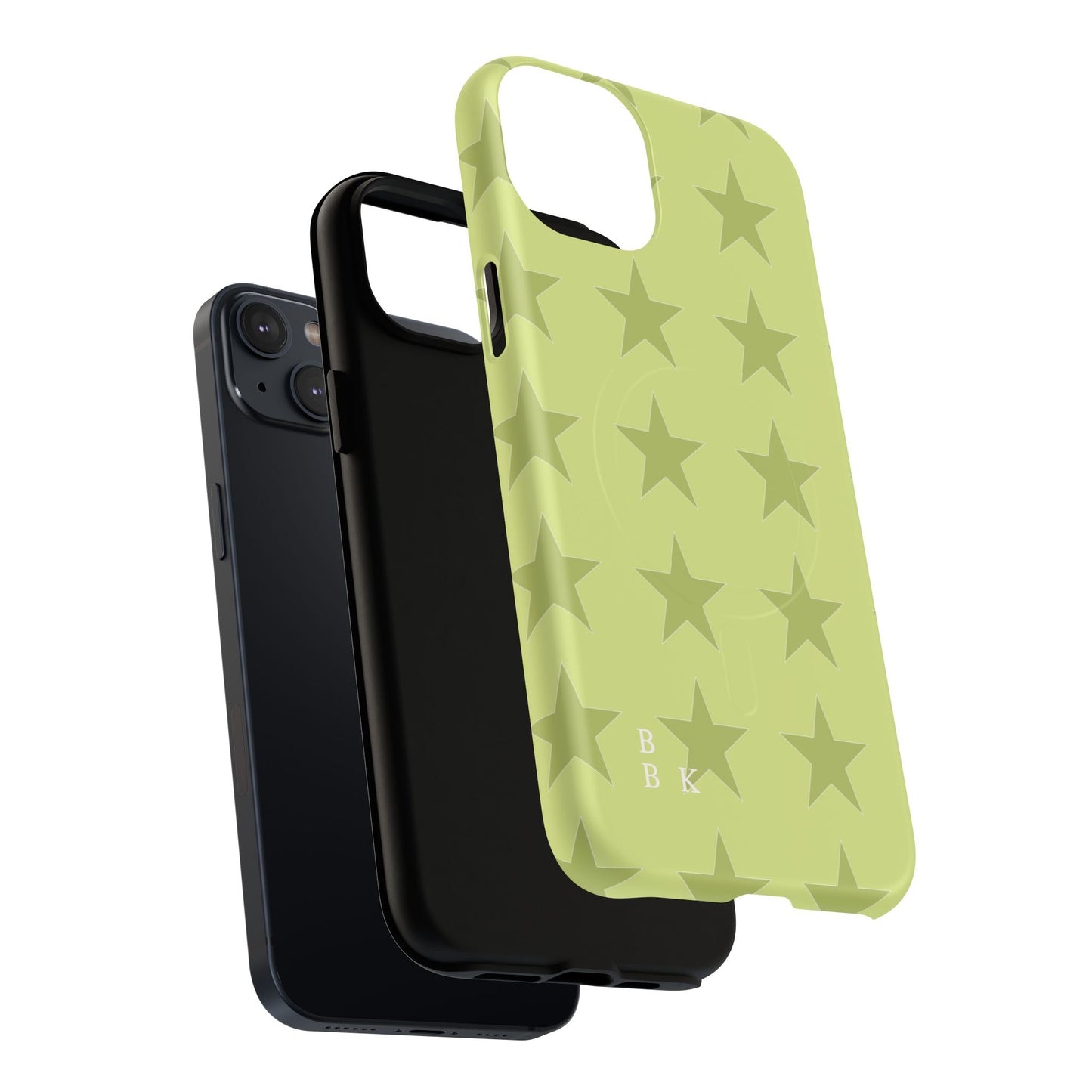 Olive Star Pattern Tough Magnetic Phone Case — Slim Protective iPhone Cover