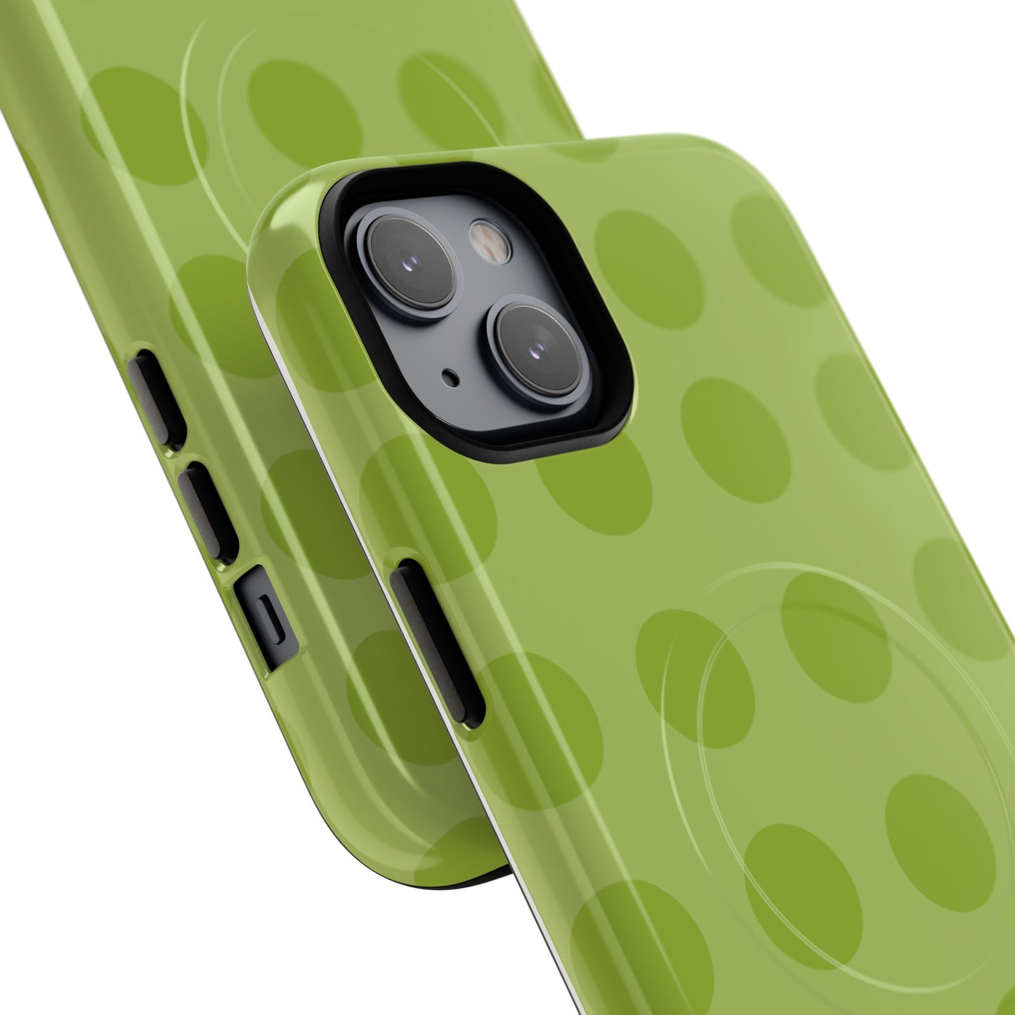 Green Polka Dot Tough Magnetic Phone Case — Slim Magnetic Protective Cover