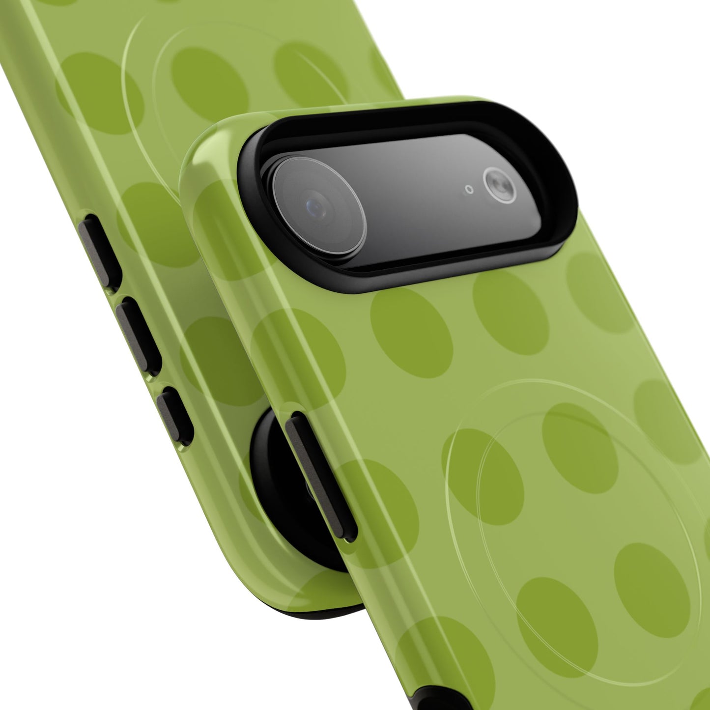 Green Polka Dot Tough Magnetic Phone Case — Slim Magnetic Protective Cover