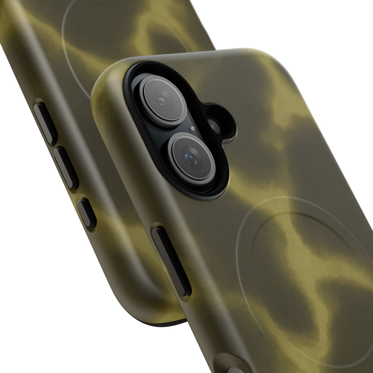 Olive Smoke Magnetic Phone Case — Tough Protective MagSafe-Compatible Cover