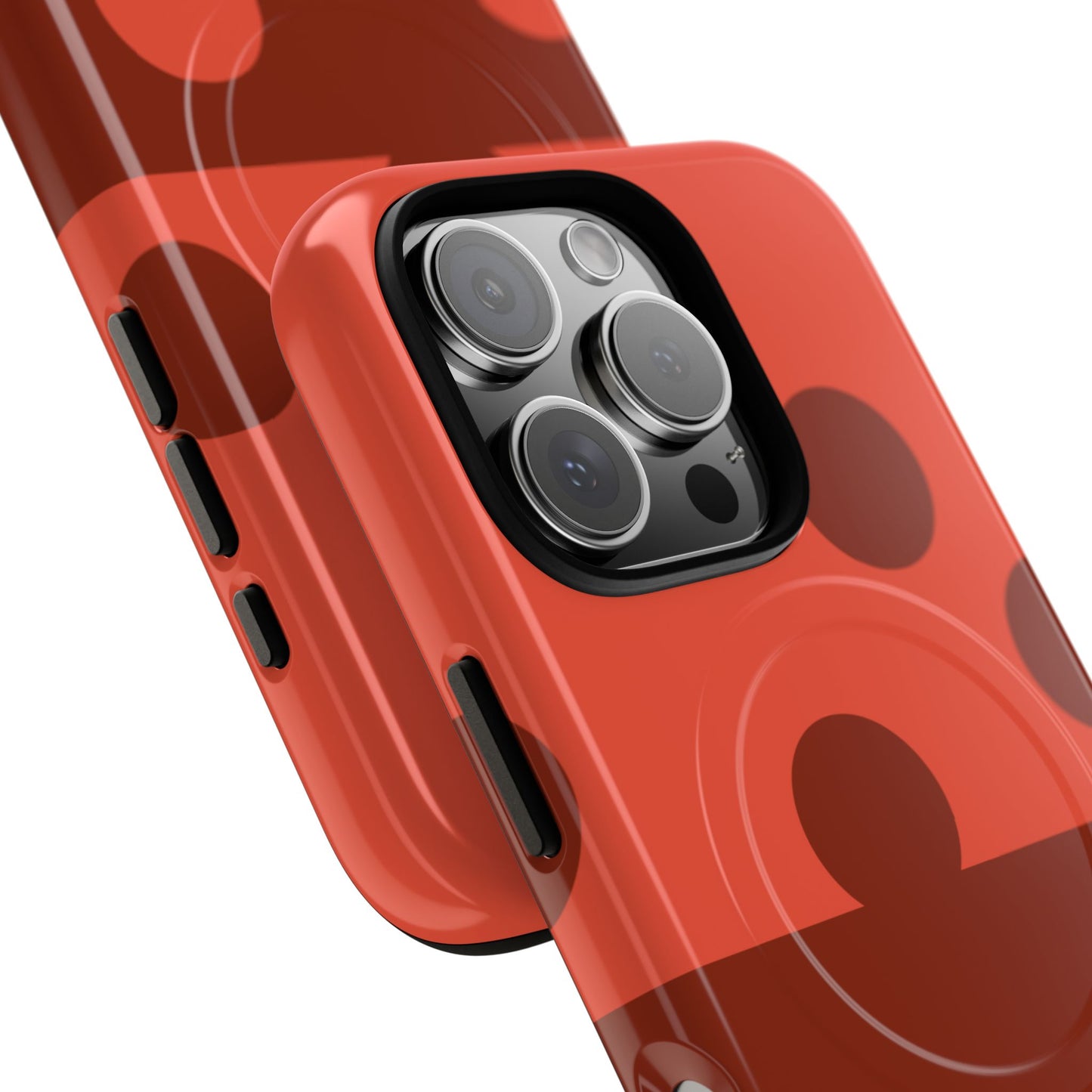 Red Polka Dot Magnetic Tough Case — Protective Phone Cover with MagSafe