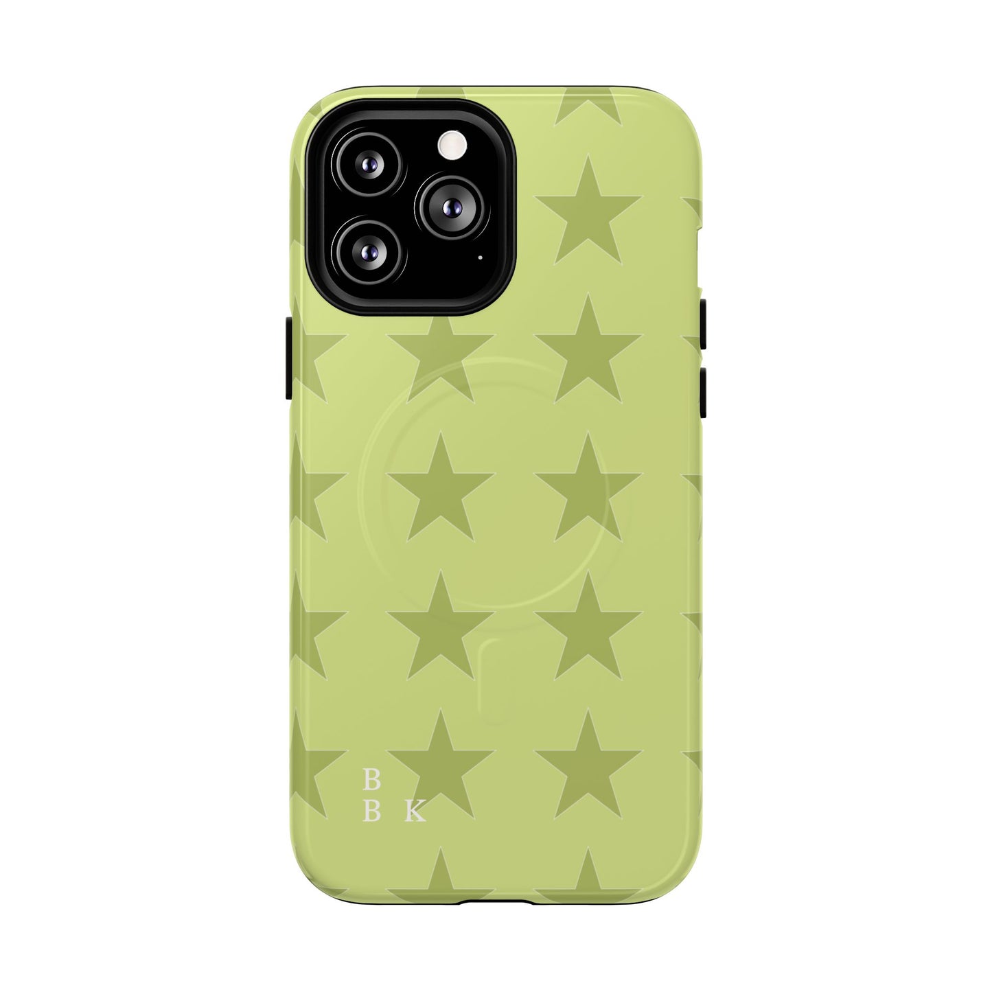 Olive Star Pattern Tough Magnetic Phone Case — Slim Protective iPhone Cover
