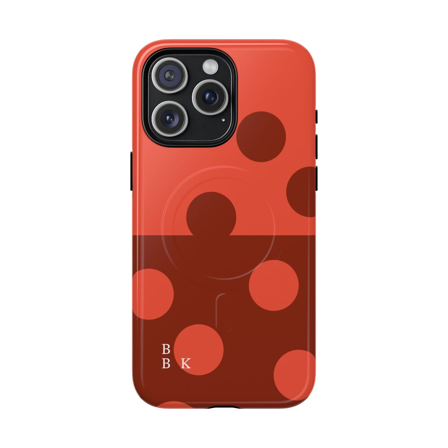 Red Polka Dot Magnetic Tough Case — Protective Phone Cover with MagSafe