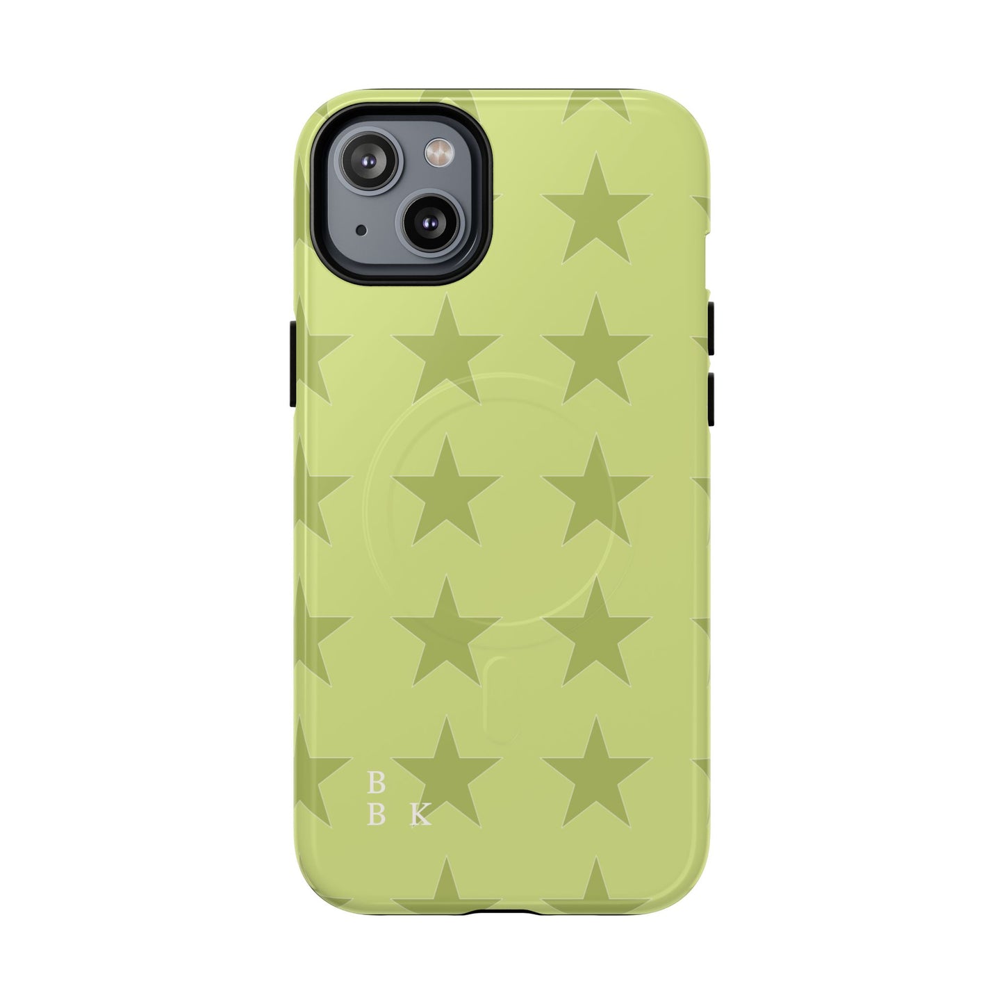 Olive Star Pattern Tough Magnetic Phone Case — Slim Protective iPhone Cover
