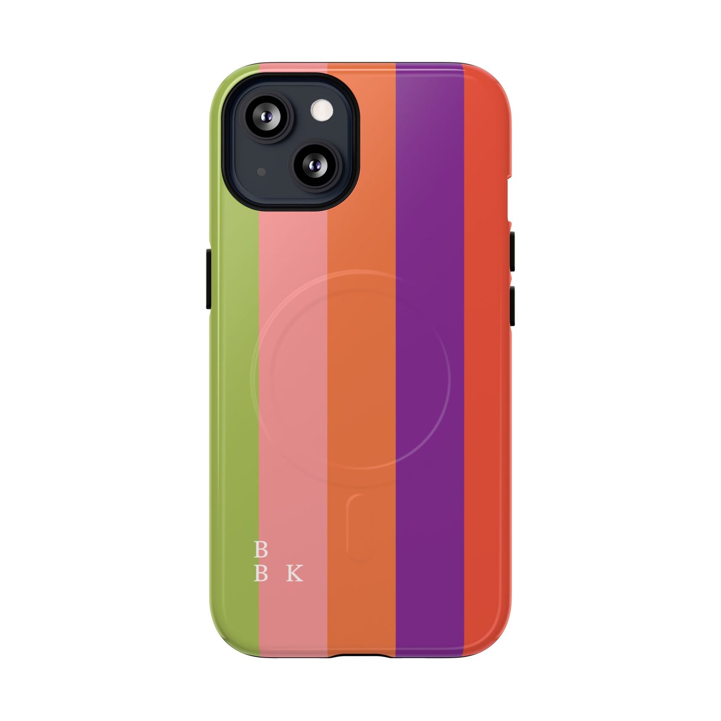 Bold Retro Stripe Magnetic Phone Case — Tough Protective iPhone Cover