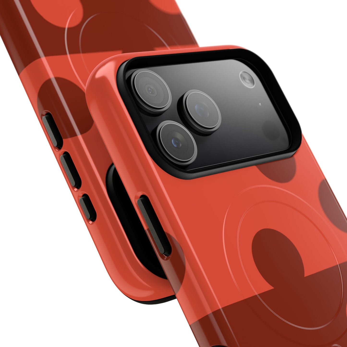 Red Polka Dot Magnetic Tough Case — Protective Phone Cover with MagSafe