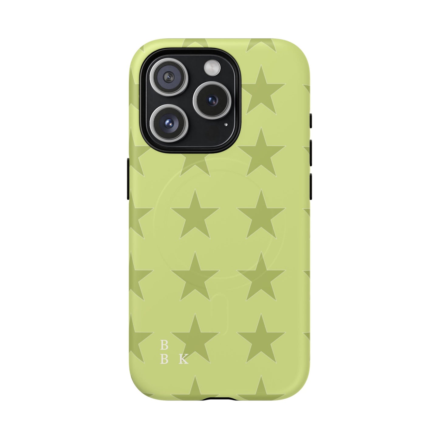 Olive Star Pattern Tough Magnetic Phone Case — Slim Protective iPhone Cover