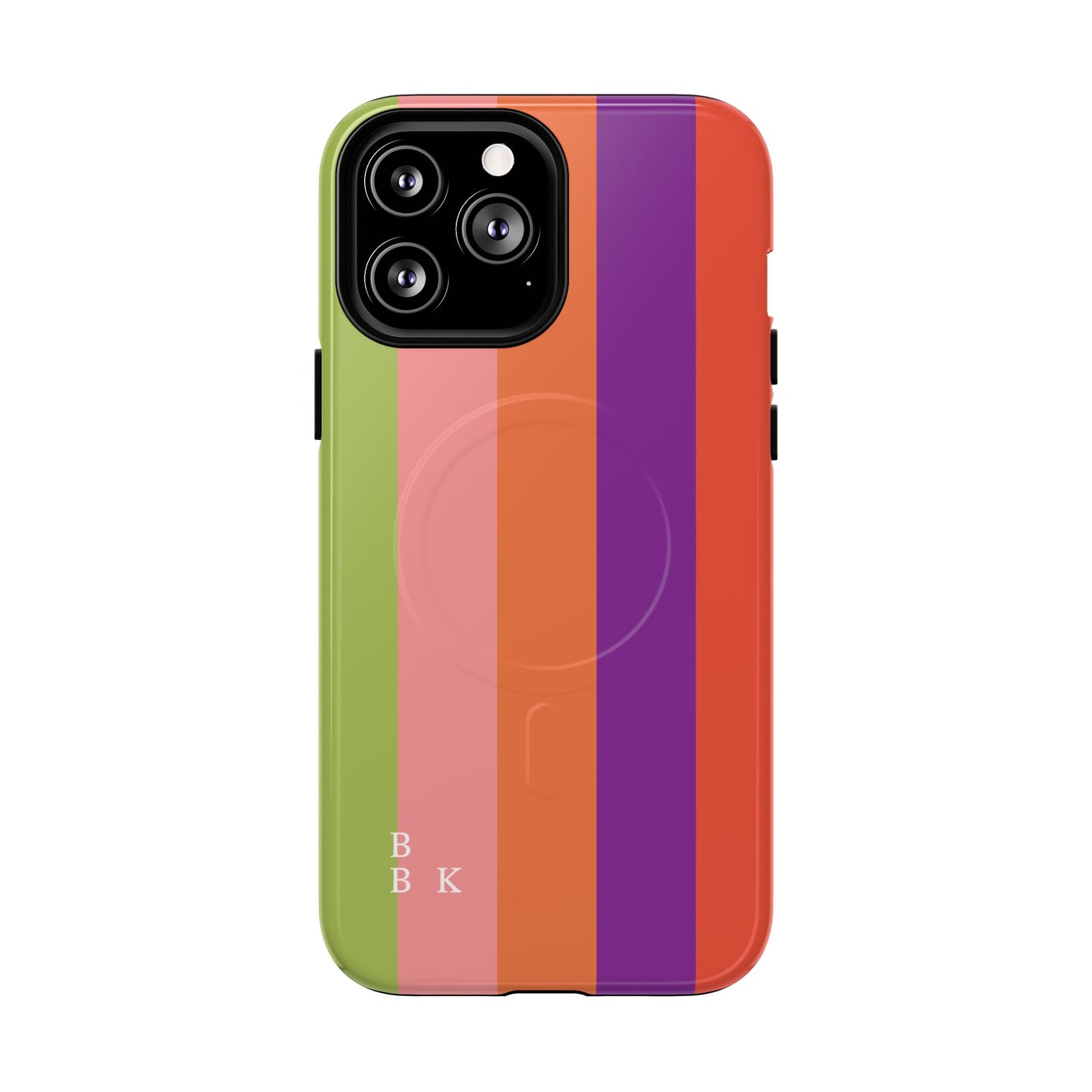 Bold Retro Stripe Magnetic Phone Case — Tough Protective iPhone Cover