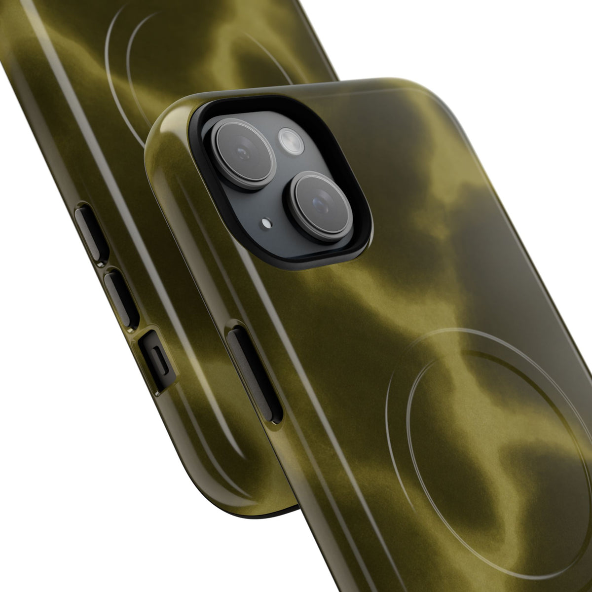 Olive Smoke Magnetic Phone Case — Tough Protective MagSafe-Compatible Cover
