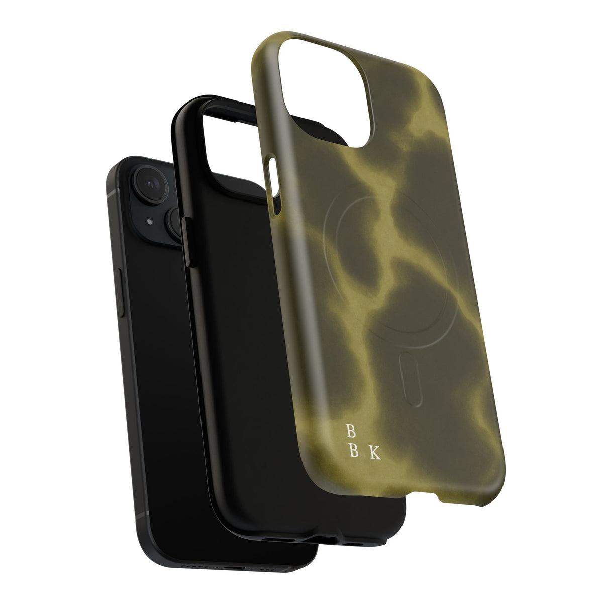 Olive Smoke Magnetic Phone Case — Tough Protective MagSafe-Compatible Cover