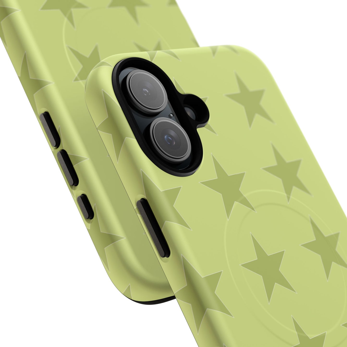 Olive Star Pattern Tough Magnetic Phone Case — Slim Protective iPhone Cover