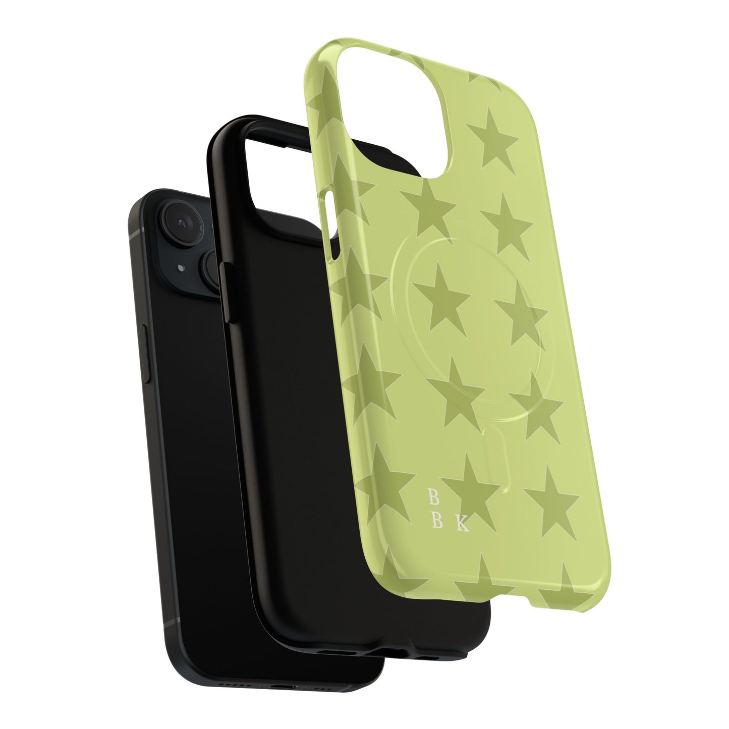 Olive Star Pattern Tough Magnetic Phone Case — Slim Protective iPhone Cover