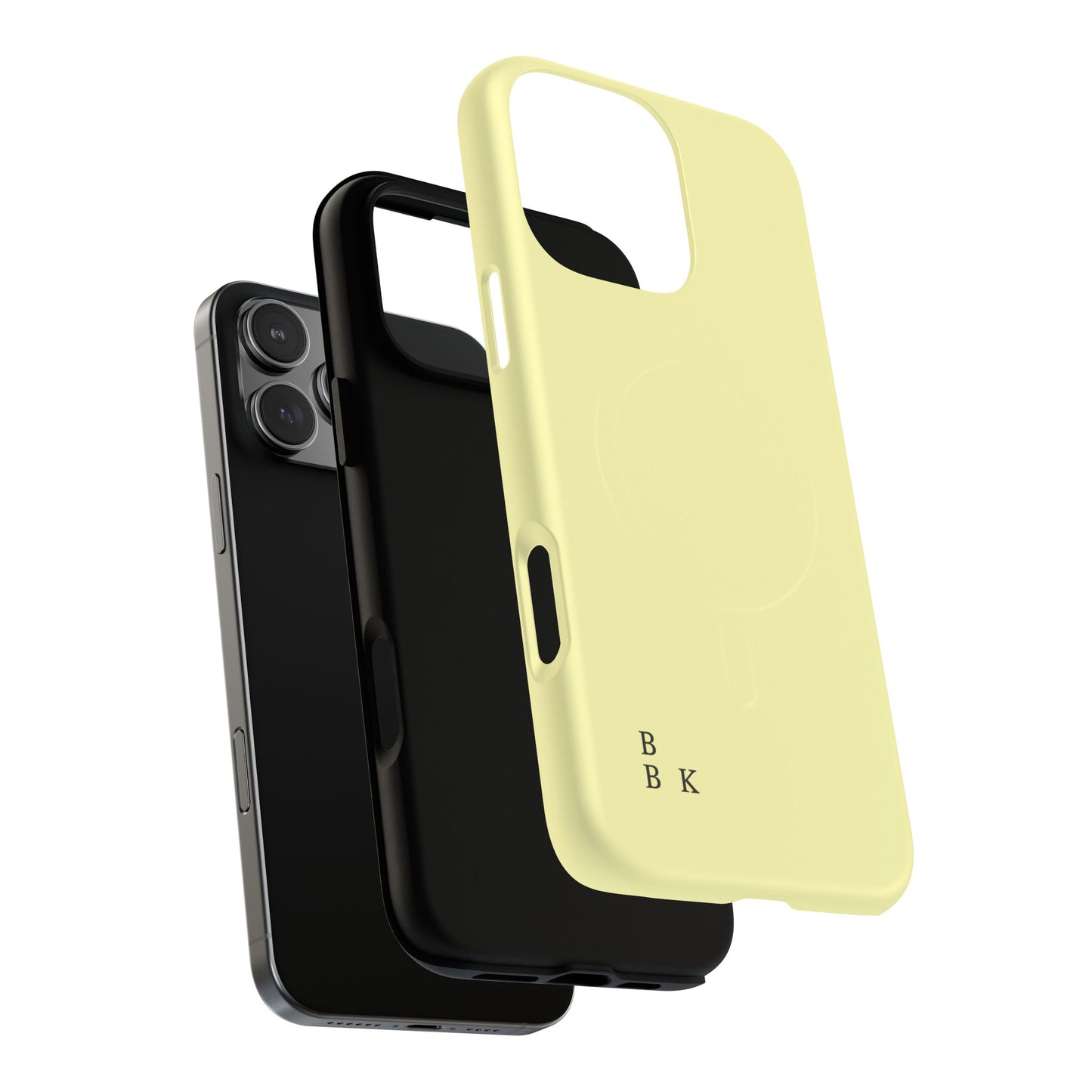 MagSafe Tough Phone Case — Slim Magnetic Protective Case (Pastel Yellow)