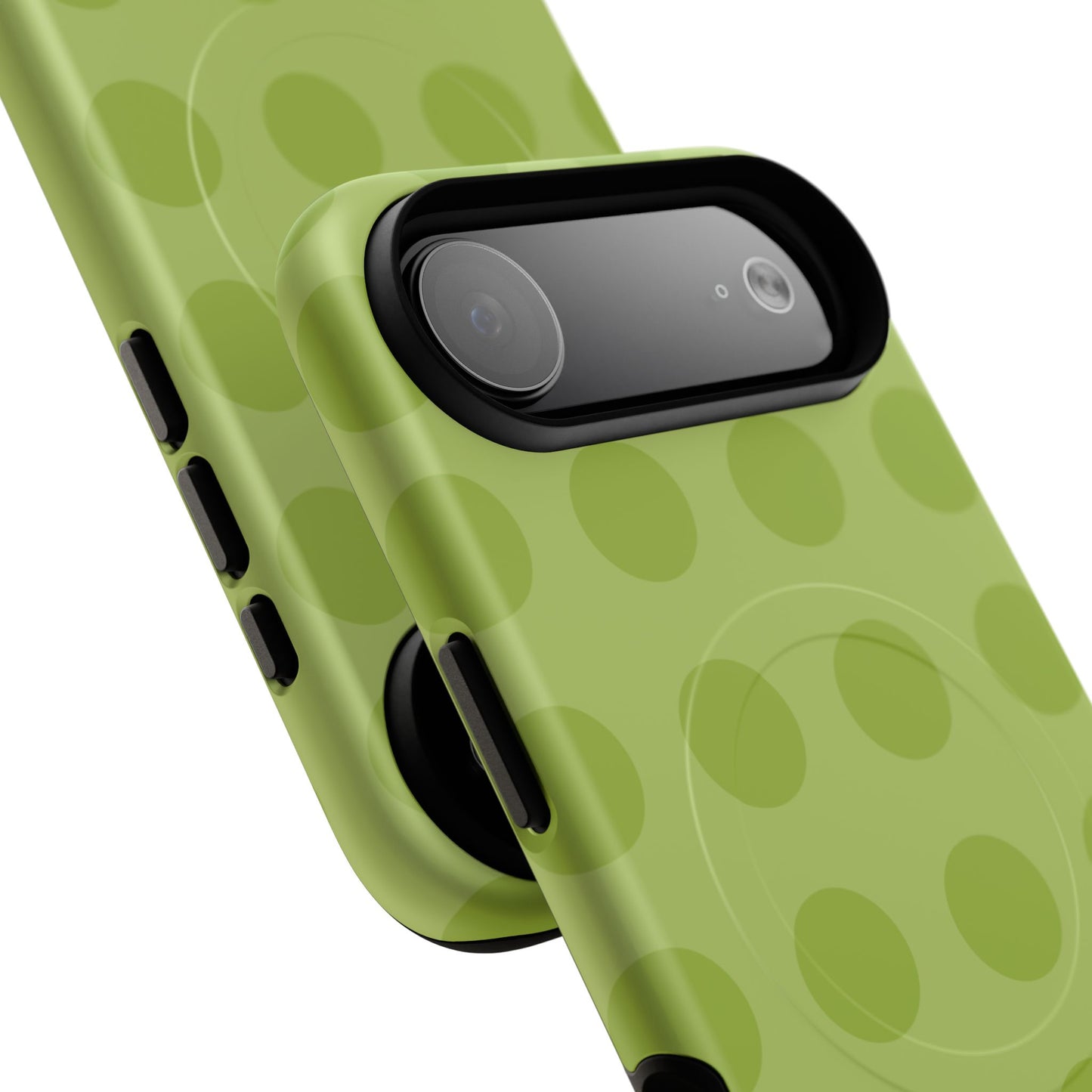 Green Polka Dot Tough Magnetic Phone Case — Slim Magnetic Protective Cover