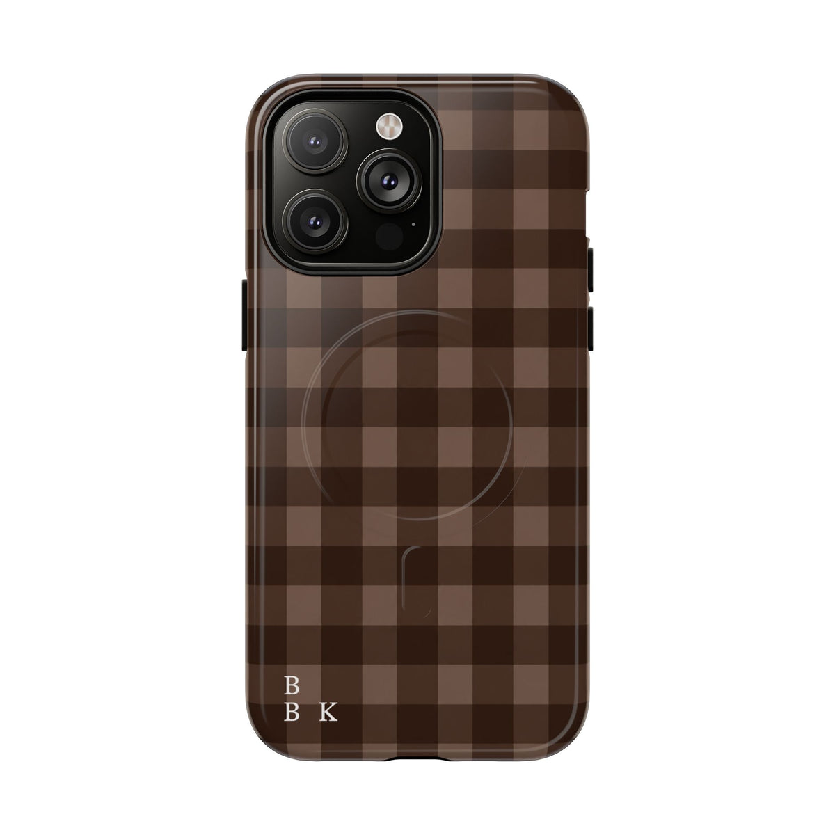 Brown Buffalo Plaid Tough Magnetic Phone Case