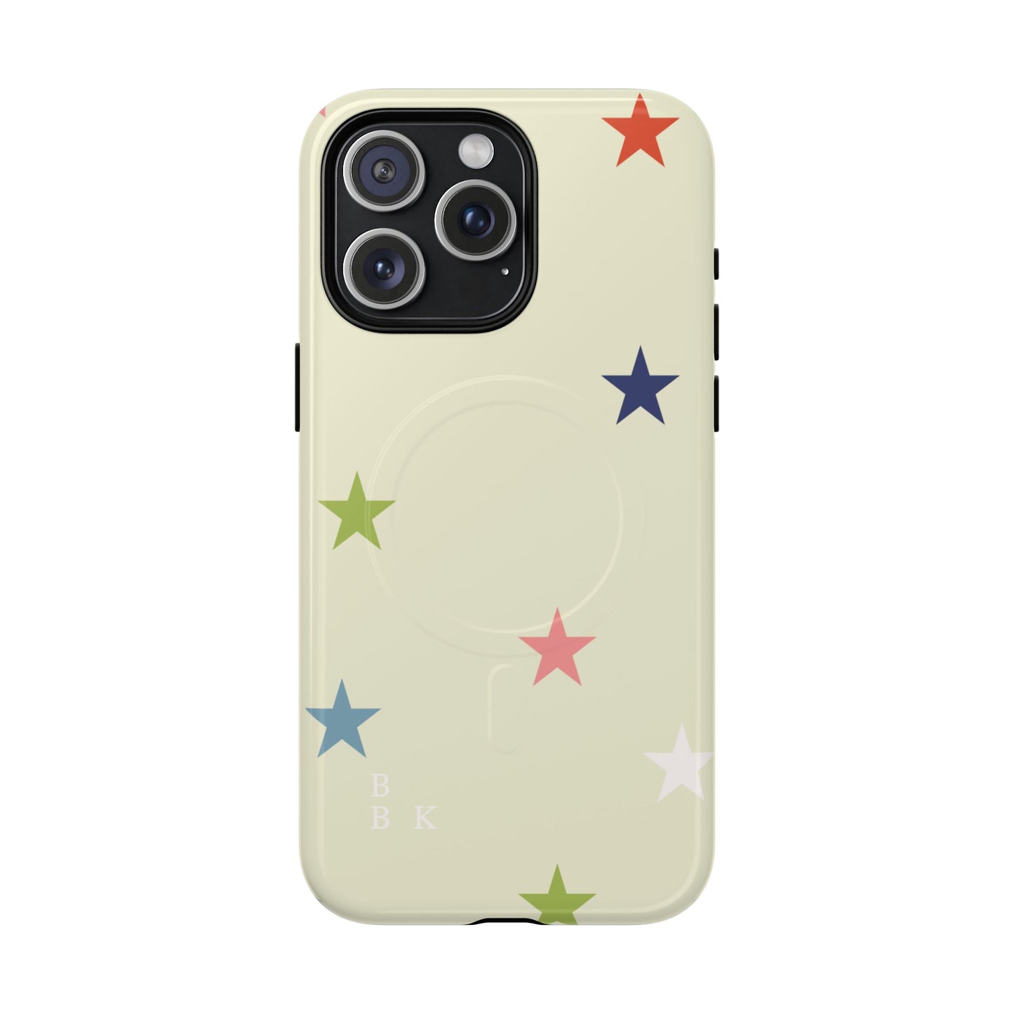 Magnetic Tough Phone Case — Colorful Star Pattern Protective iPhone Cover